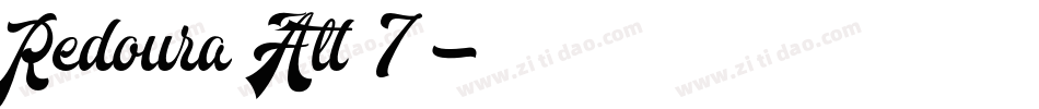 Redoura Alt 7字体转换